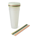 Colour Changing Glitter Plastic Tumbler with Splashproof Lid, 24-oz, 4-pk R7O6 - product image 2