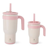 Oslo Mommy & Me Matching Duo Stainless Steel Tumbler Set, Includes 14-oz & 30-oz, Various Colours, 2-pk C8Z2 - product image 1