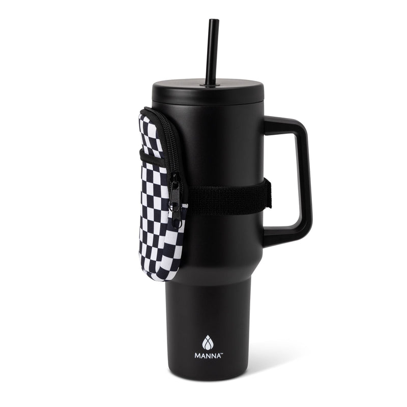 Swivel Stainless Steel Tumbler with Bag, 40-oz E6O0