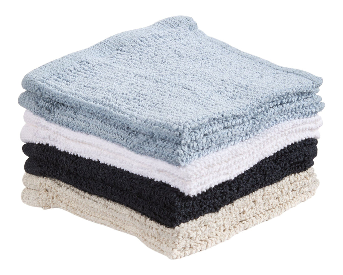 Bar Mop Dish Cloths, Black, Grey & Dusty Blue, 12-in, 8-pk D4N1 - product image 3