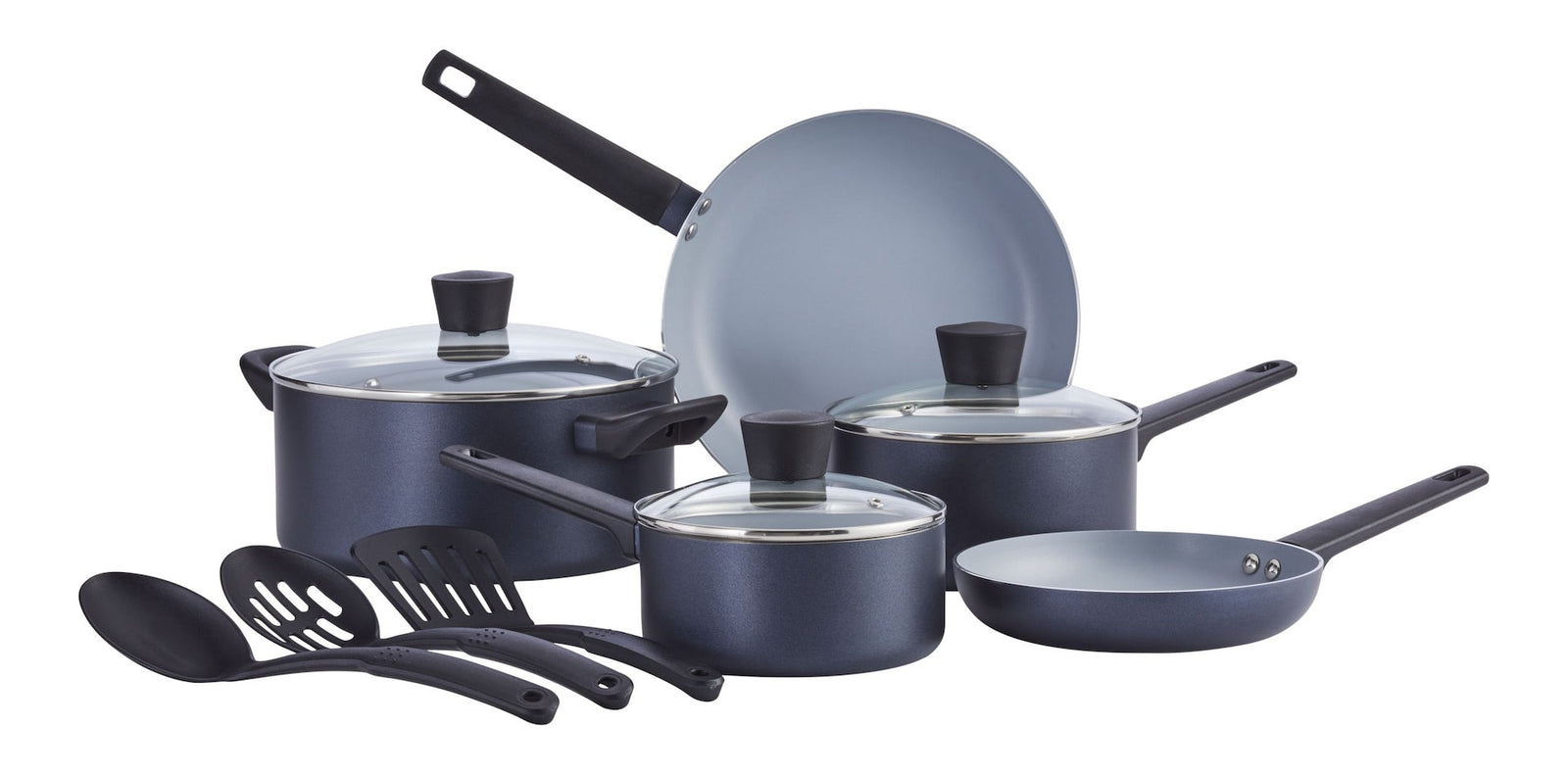 Blue/Grey Non-Stick Cookware Set, 11-pc V7D5 - product image 2