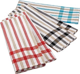 Cotton Plaid Waffle Kitchen Towels, Reusable, 22-in x 32-in, 5-pk, Assorted Colours N0R3 - product image 2