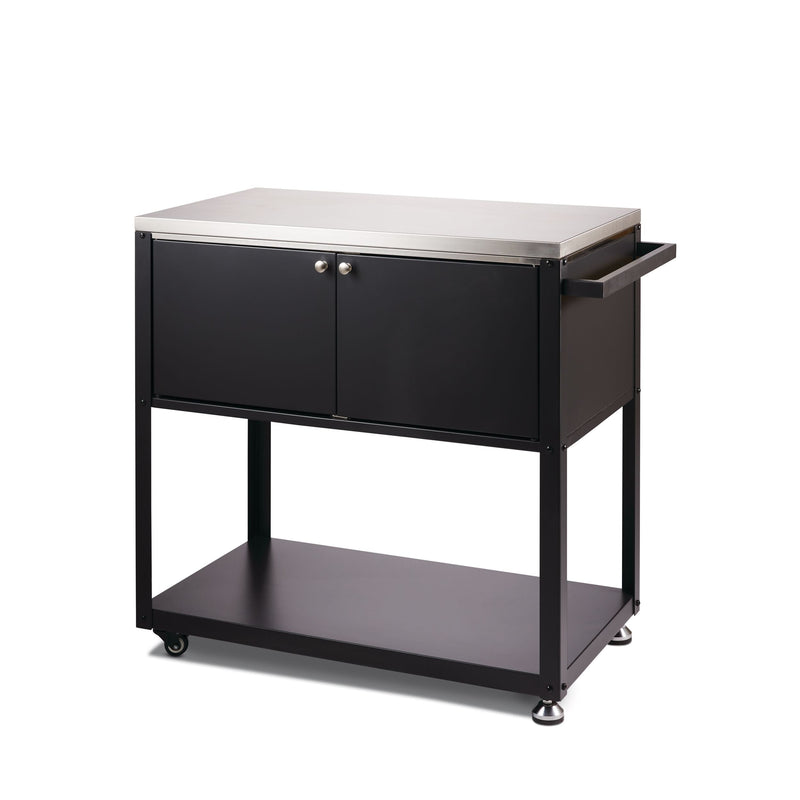 Stainless Steel Outdoor Mobile Prep & Storage Cart for BBQ A9P5