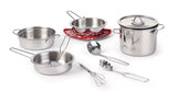 Toy Kitchen Stainless Steel Cookware Set For Kids, 10 pc, Ages 3+ X5Y5 - product image 2