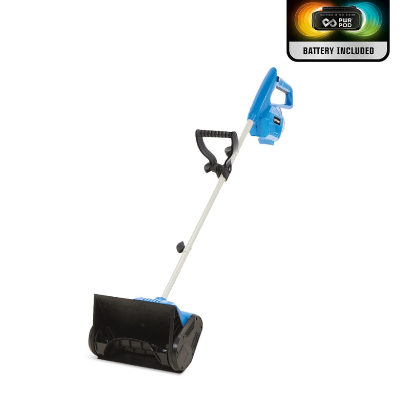 20V Cordless 11-in Single Stage Snow Shovel with PWR POD 5 Ah Battery and Charger F2S1