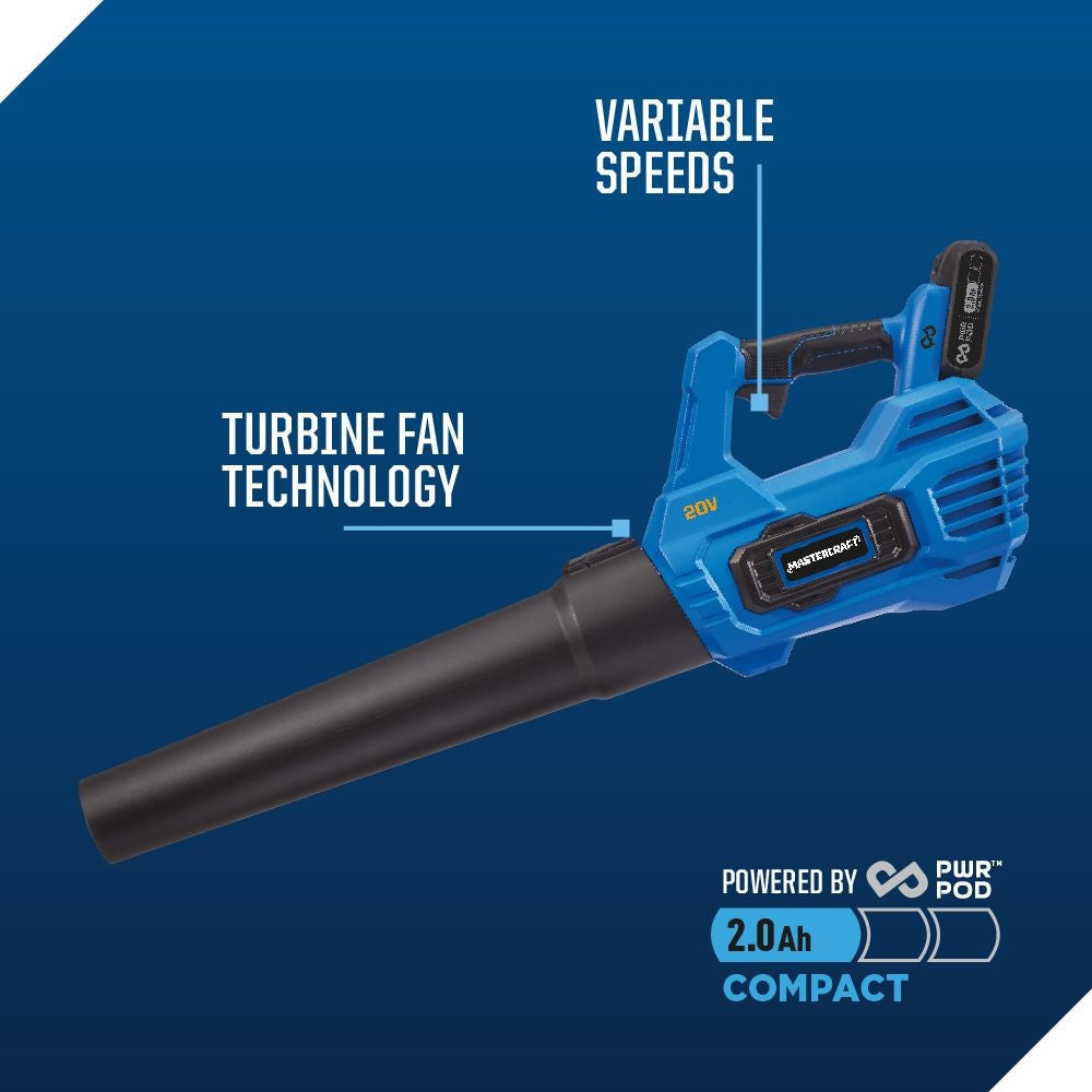 20V Cordless 12" String Trimmer and 370CFM Blower Combo Kit with PWR POD 2 Ah Battery and Charger P3A6 - product image 6