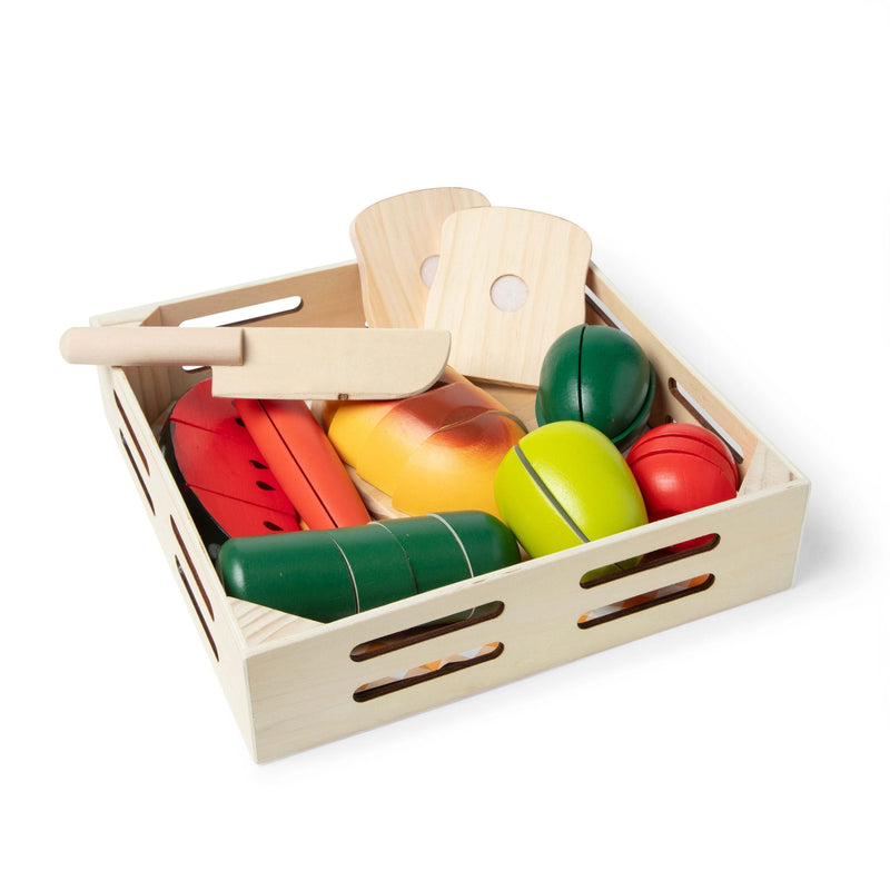 Wooden Cutting Food Playset, Ages 3+ E8U5