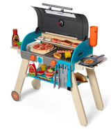 Wooden Deluxe Barbecue Grill, Smoker and Pizza Oven Playset, Ages 3+ Y6U0 - product image 1