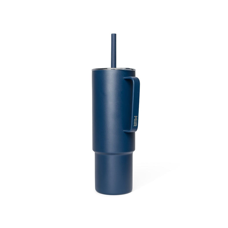 Stainless Steel Insulated All Day Straw Cup with Handle, Tidal Blue, 32-oz Q7Z3