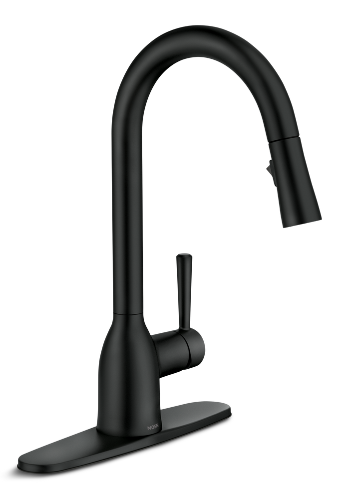 Adler Single Handle Pull-Down Kitchen Faucet, Matte Black A1T9 - product image 1