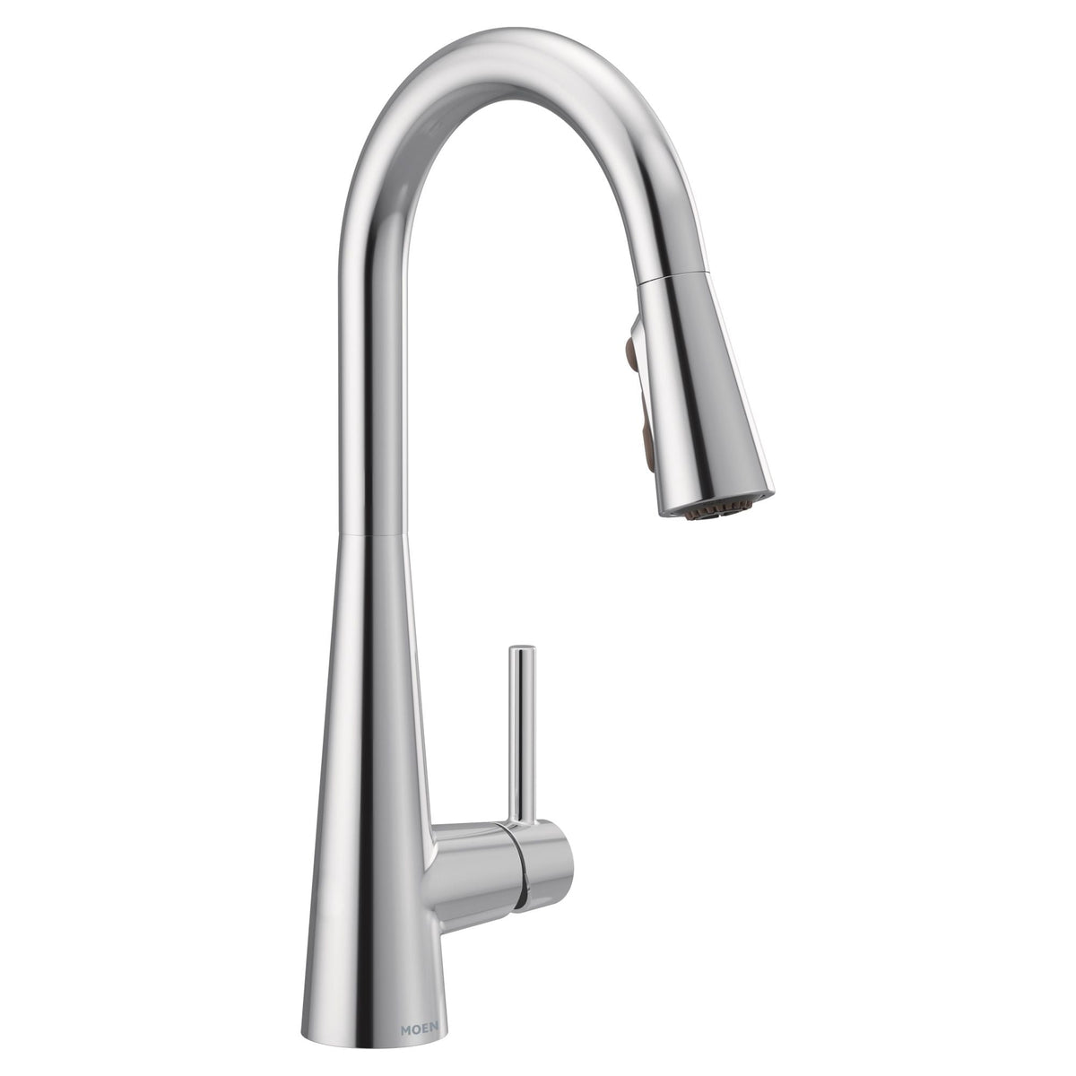 Sleek Single Handle High Arc Pull Down Sprayer Kitchen Faucet with Power Boost, Chrome V9G4 - product image 1
