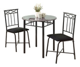 Transitional Dining Set, Grey, 3-pcs U4D1 - product image 1