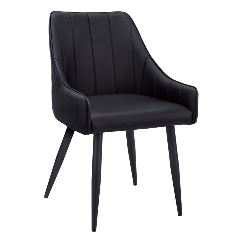 Tufted Leather Look Dining Chair Set, 2-pc U5Z0