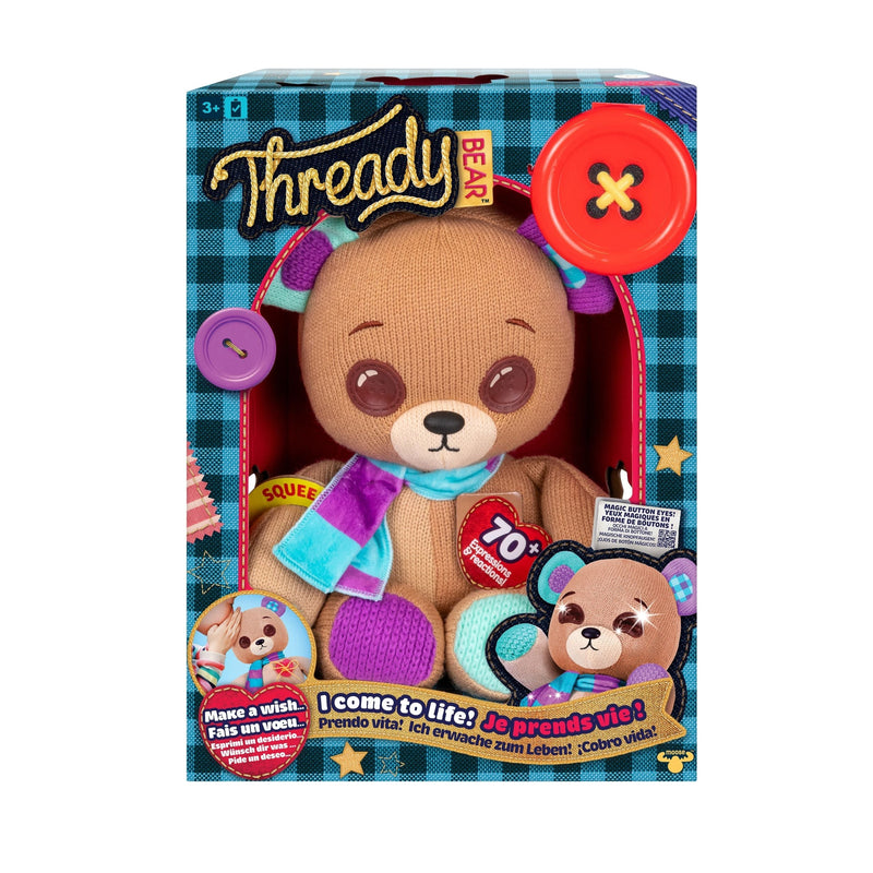 Thready Bear Interactive Plush Teddy Bear, Ages 3+ L0Z4