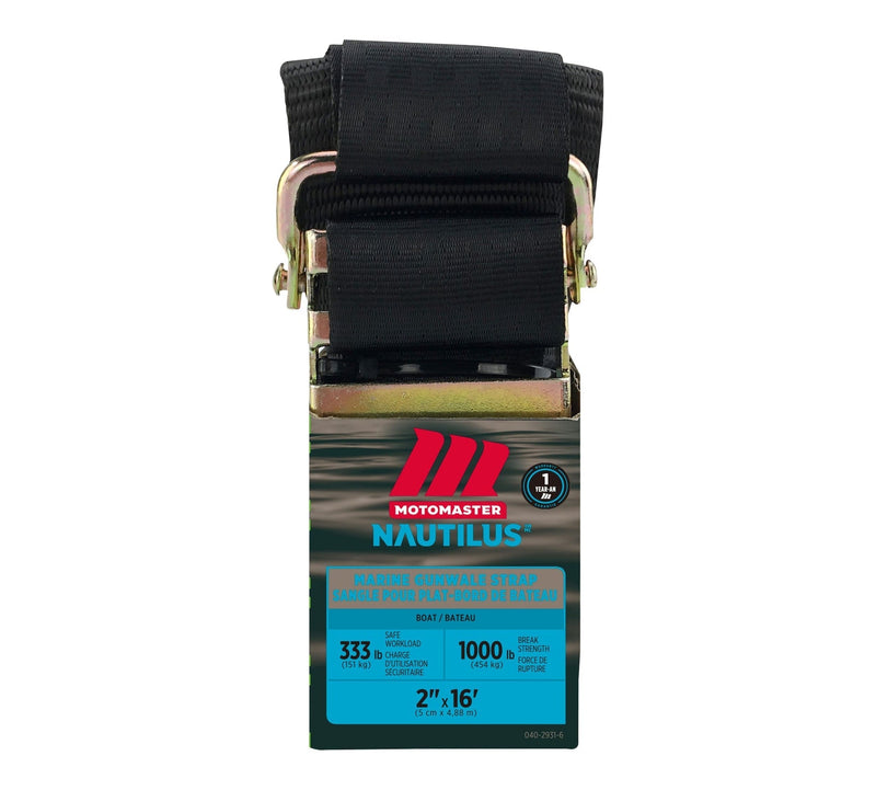 1,000-lb Marine Gunwale Strap, Fully Adjustable, 2-in x 16-ft V7K2