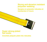 10,000-lb Commercial Ratchet Tie Down Strap, with Flat Hook, 2-in x 27-ft L8X7 - product image 3