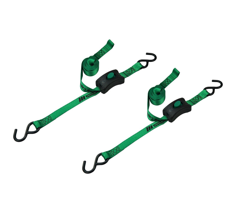 1,200-lb Cam Buckle Tie Down, Quick Release, 1-in x 6-ft, 2-pk E6W6