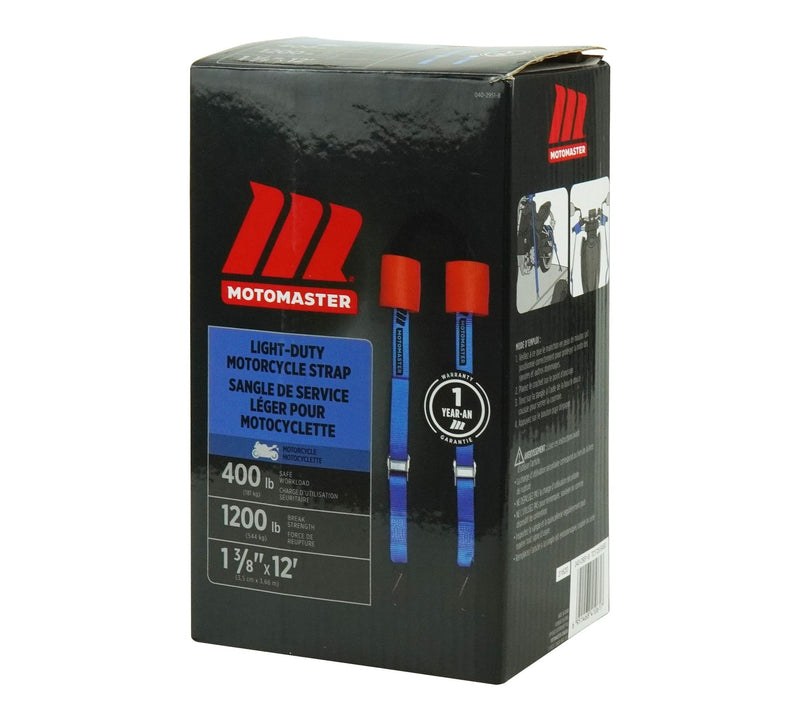 1,200-lb Motorcycle Tie Down Strap, 1 3/8-in x 12-ft Z3D1