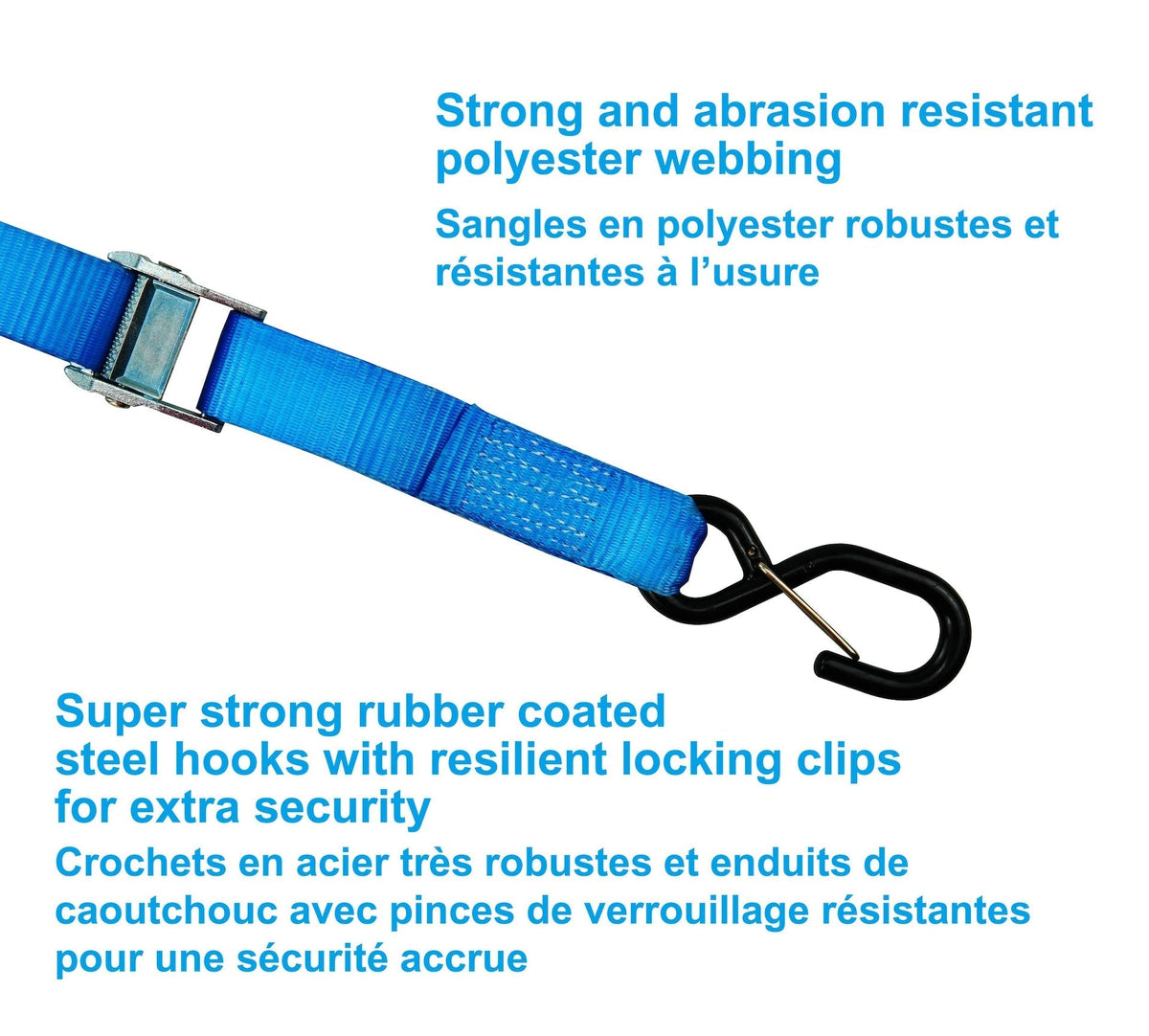 1,200-lb Motorcycle Tie Down Strap, 1 3/8-in x 12-ft Z3D1 - product image 7