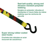 1,200-lb Retractable Camo Ratchet Tie Down Straps, 1-in x 10-ft, 2-pk W8S0 - product image 5