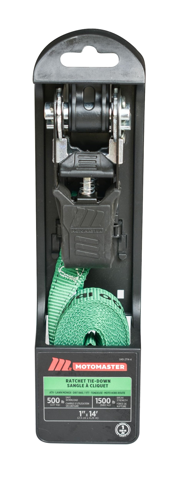 1,500-lb Endless Padded Ratchet Tie Down Strap, Weatherproof, 1-in x 14-ft S6P3