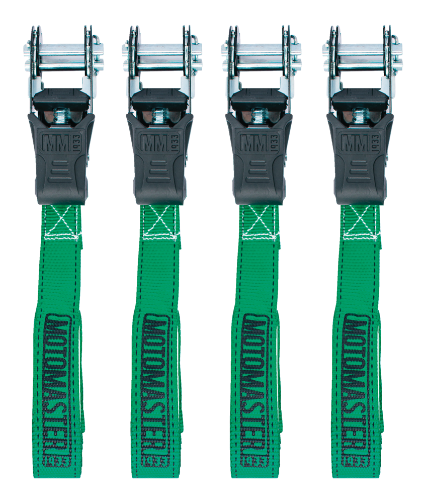 1,500-lb Padded Ratchet Tie Down Straps, 1-in x 14-ft, 4-pk K4P9 - product image 6