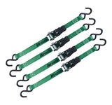 1,500-lb Padded Ratchet Tie Down Straps, 1-in x 14-ft, 4-pk K4P9 - product image 7