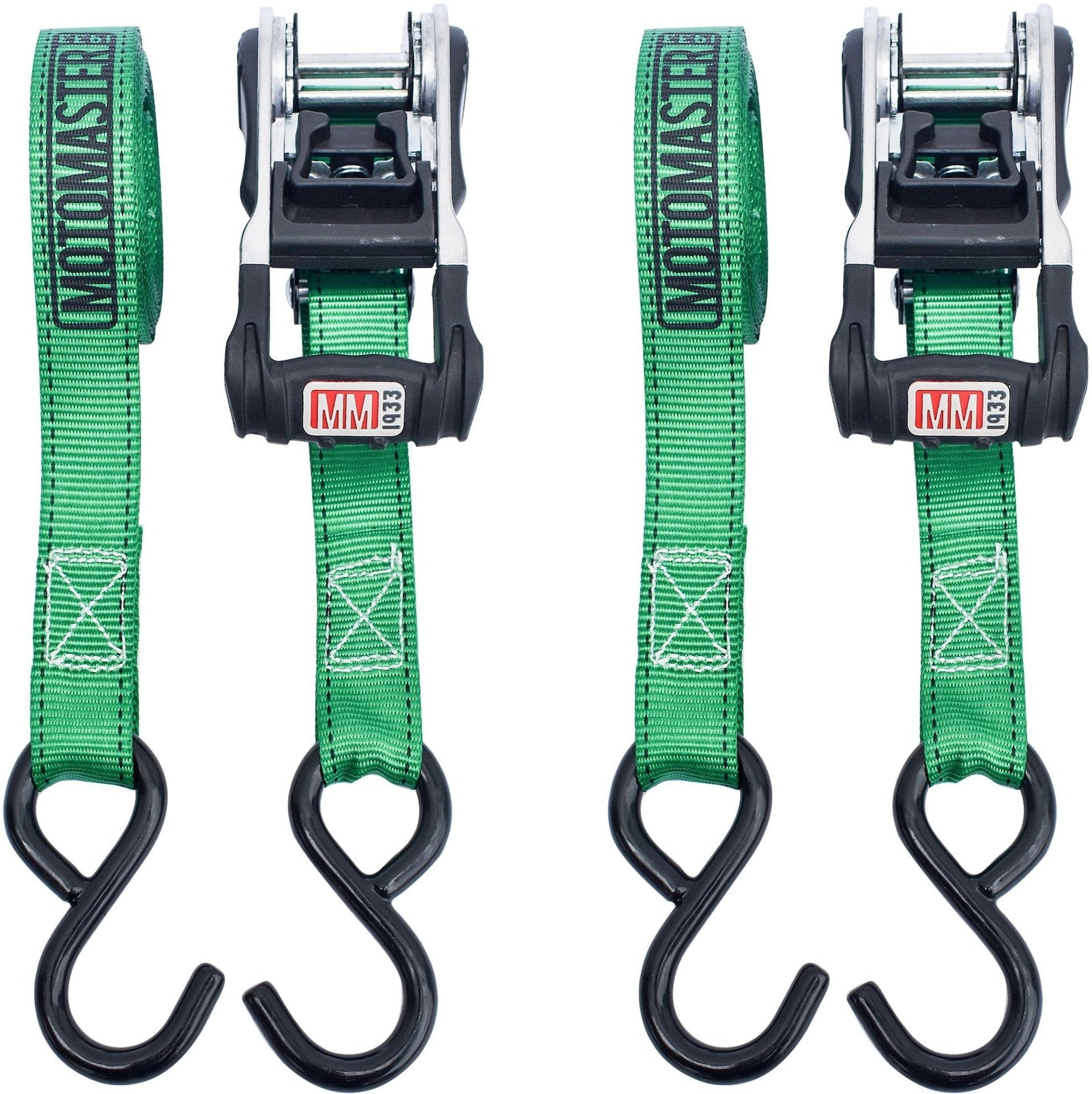 1,500-lb Ratchet Tie Down Straps, with Padded Handle, 1-in x 10-ft, 2-pk D0P4 - product image 4