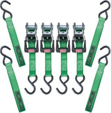 1,500-lb Ratchet Tie-Down Straps, with Padded Handle, 1-in x 14-ft, (2.5 cm x 4.3 m), 4-pk M6O2 - product image 2