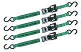 1,500-lb Ratchet Tie-Down Straps, with Padded Handle, 1-in x 14-ft, (2.5 cm x 4.3 m), 4-pk M6O2 - product image 5