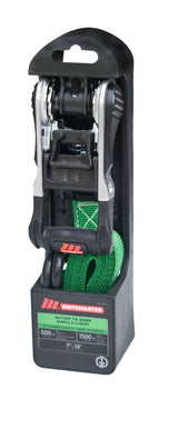 1,500-lb Ratchet Tie Down Straps, with Padded Handle, 1-in x 14-ft F1Z2 - product image 2