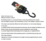 1,500-lb Retractable Transom Tie Down Strap, 1-in x 6-ft (2.54 cm x 1.8 m), 2-pk O9U5 - product image 4