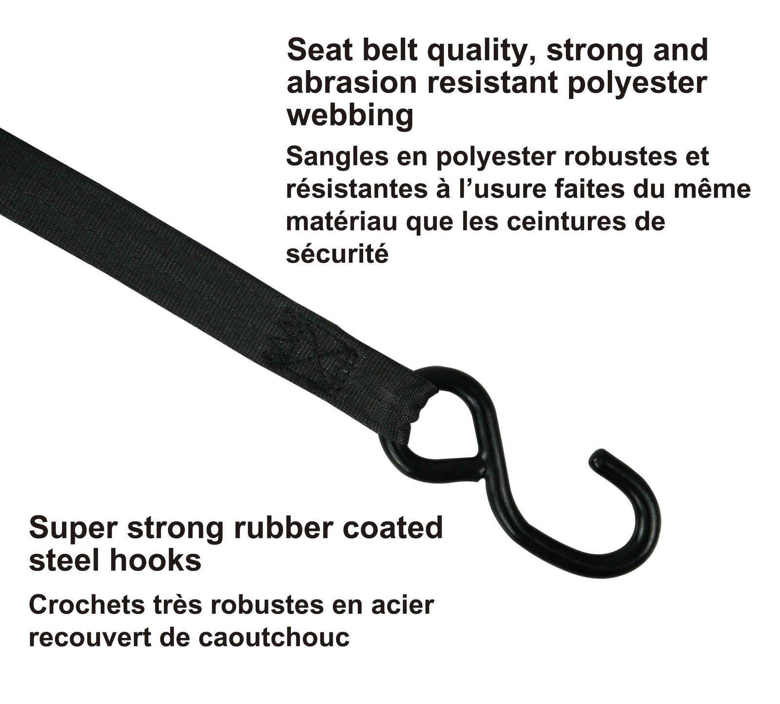 1,500-lb Retractable Transom Tie Down Strap, 1-in x 6-ft (2.54 cm x 1.8 m), 2-pk O9U5 - product image 5