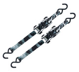 1,500-lb Snow Camo Ratchet Tie Down, 1-in x 10-ft, 2-pk C8B4 - product image 2
