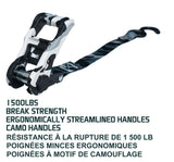 1,500-lb Snow Camo Ratchet Tie Down, 1-in x 10-ft, 2-pk C8B4 - product image 5