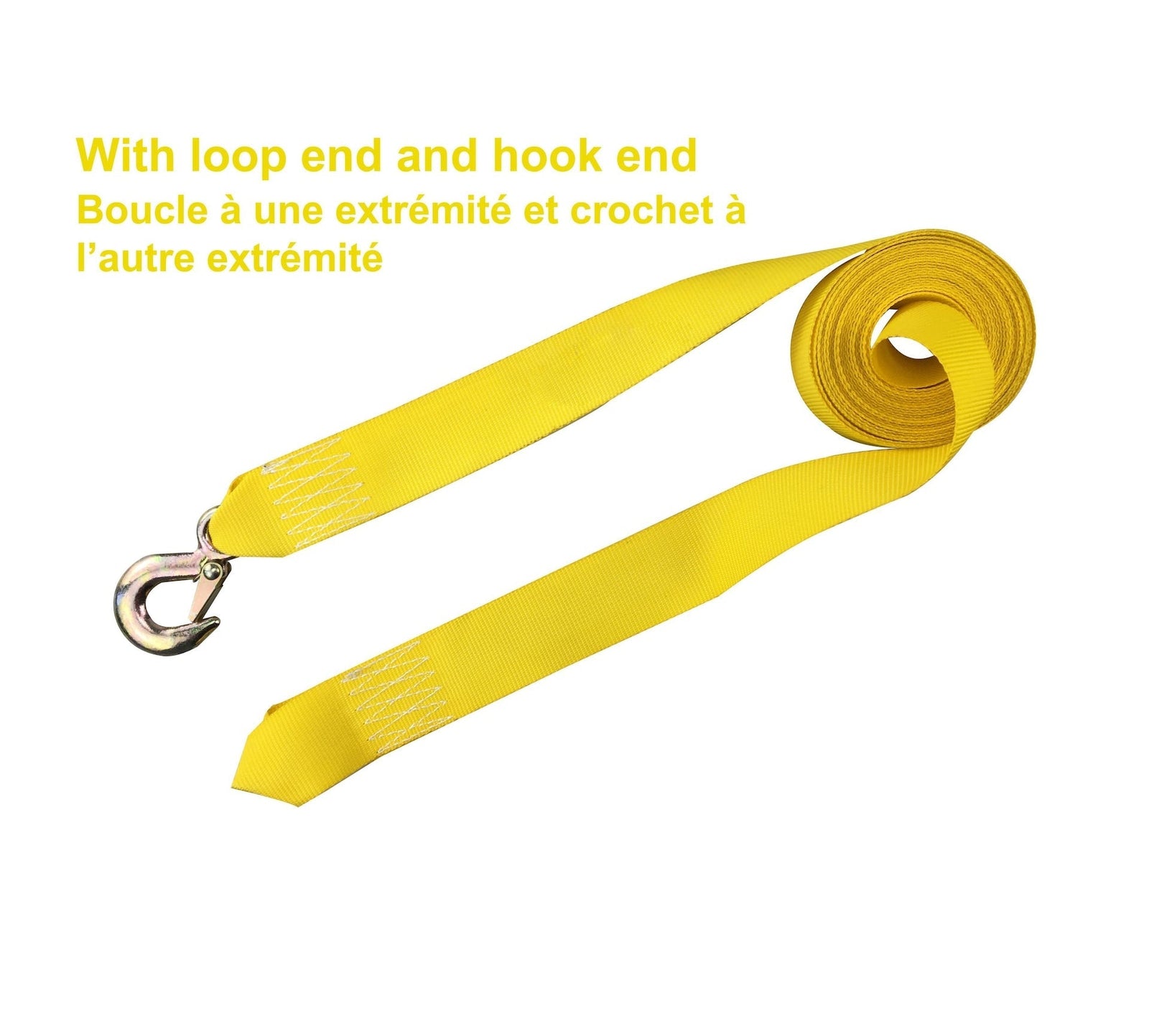 2,000-lb ATV Tow Strap with Hook, 2-in x 20-ft X7L6 - product image 2