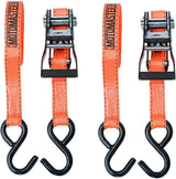 3,000-lb Heavy Duty Ratchet Tie Down Strap, Non-Padded, 1-in x 10-ft, 2-pk O2Y4 - product image 3