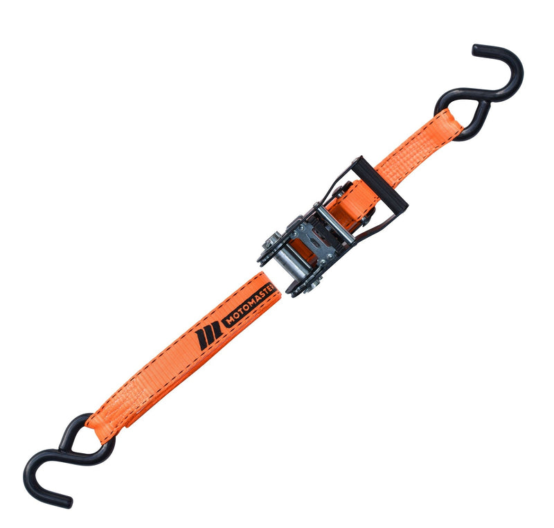 3,000-lb Heavy Duty Ratchet Tie Down Strap, Non-Padded, 1-in x 14-ft Y7M8