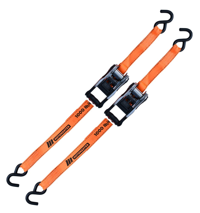 3,000-lb Heavy-Duty Ratchet Tie Down Straps, with Power Grip Padded Handles, 1.25-in x 10-ft, 2-pk F7S5