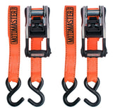 3,000-lb Heavy-Duty Ratchet Tie Down Straps, with Power Grip Padded Handles, 1.25-in x 10-ft, 2-pk Y9N3 - product image 3