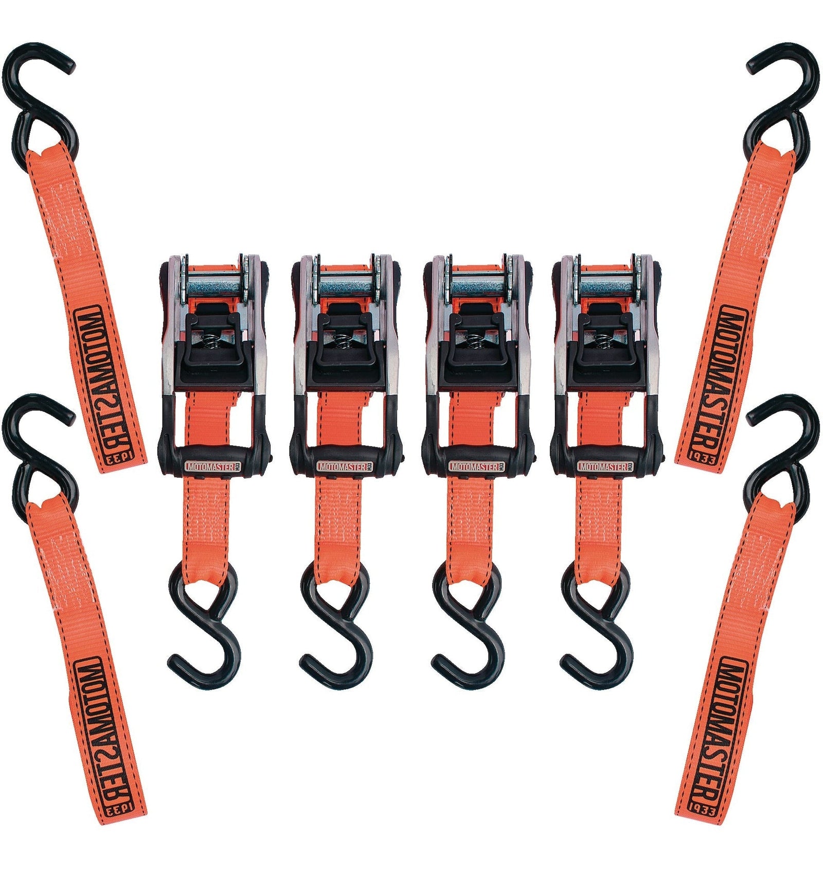 3,000-lb Heavy Duty Ratchet Tie Down, with Padded D-Handle, 1.25-in x 14-ft, 4-pk Y5A5 - product image 1