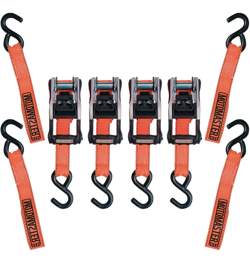 3,000-lb Heavy Duty Ratchet Tie Down, with Padded D-Handle, 1.25-in x 14-ft, 4-pk Y5A5