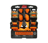 3,000-lb Heavy-Duty Sliding Ratchet Tie Down Straps, 1.25-in x 8-ft, 2-pk N2O9 - product image 2