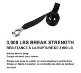 3,000-lb Marine Winch Strap, 2-in x 20-ft V3T1 - product image 2