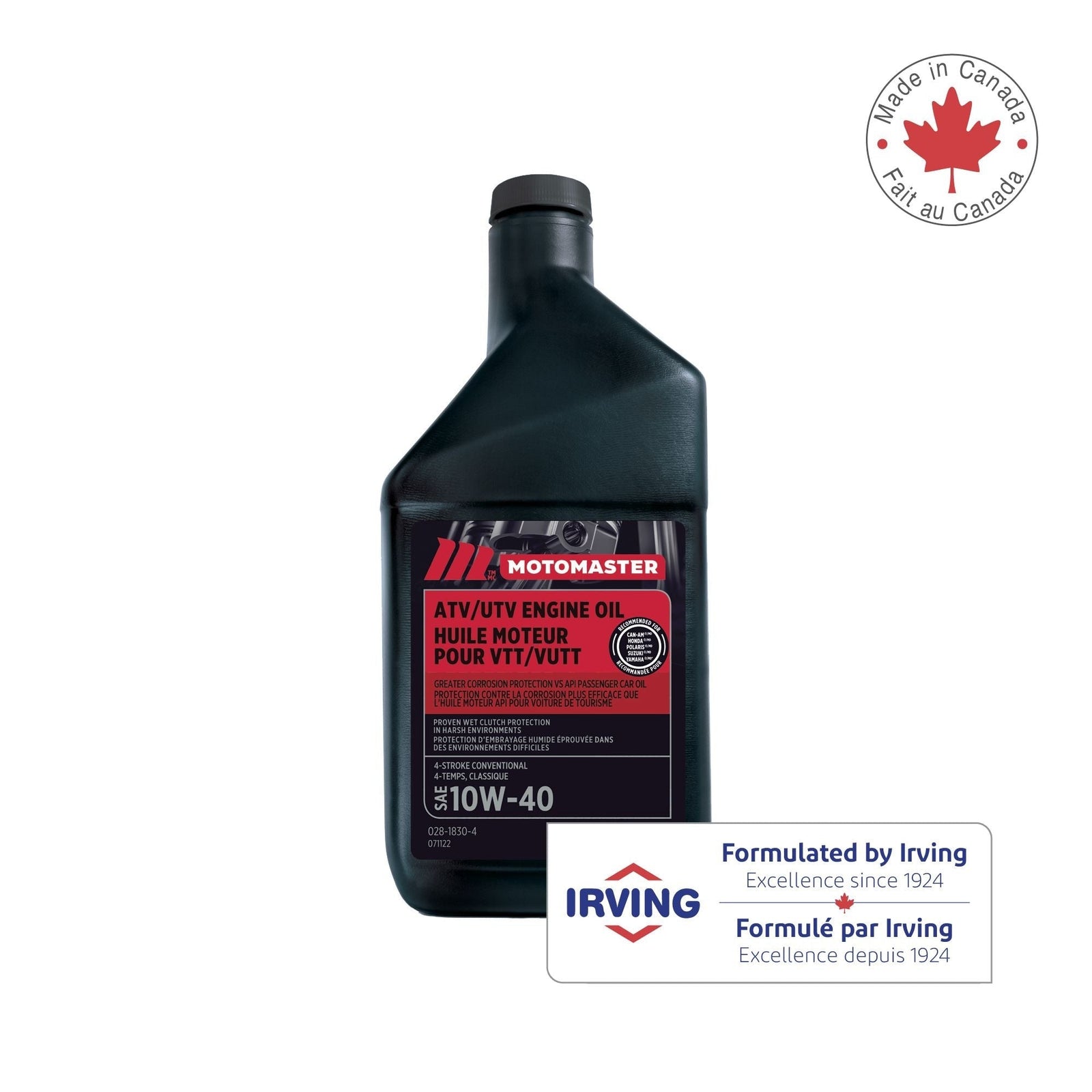 4-Stroke Premium ATV/UTV Engine Oil 10W40, 946-mL L6X3 - product image 2