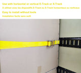 4,000-lb Commercial Ratchet Tie Down Strap, with E-Fitting, 2-in x 12-ft M1F4 - product image 5