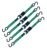 900-lb Ratchet Tie-Down Straps, Non-Padded, 1-in x 10-ft, 4-pk K5U9 - product image 4