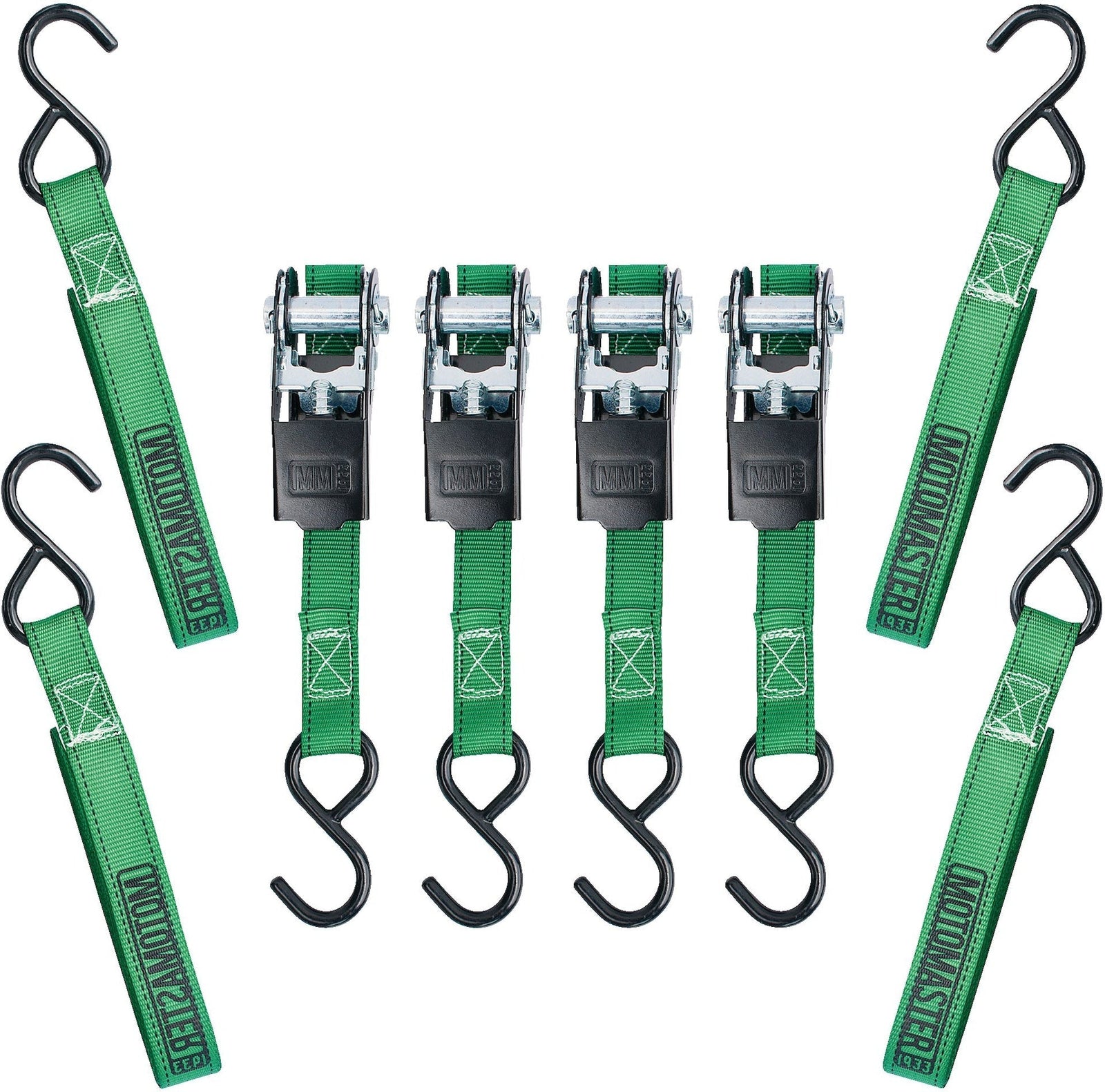 900-lb Ratchet Tie-Down Straps, Non-Padded, 1-in x 10-ft, 4-pk K5U9 - product image 5