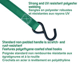 900-lb Ratchet Tie-Down Straps, Non-Padded, 1-in x 10-ft, 4-pk K5U9 - product image 6