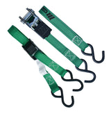 900-lb Ratchet/Cambuckle Tie-Down Straps, Non-Padded, 1-in x 10-ft, 4-pk X4X8 - product image 2
